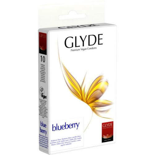 Glyde Premium Vegan Condooms Blueberry 10st
