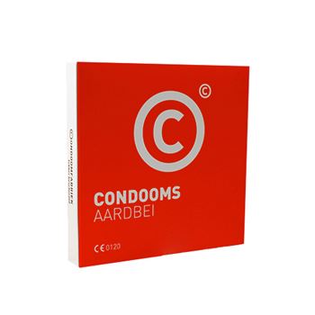 Condoomfabriek Aardbei Condooms (36 stuks)