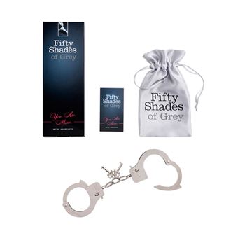 Fifty Shades of Grey Metal Handcuffs (Lichtgrijs)