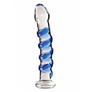 Icicles - No. 5 - Glazen dildo (Blauw)