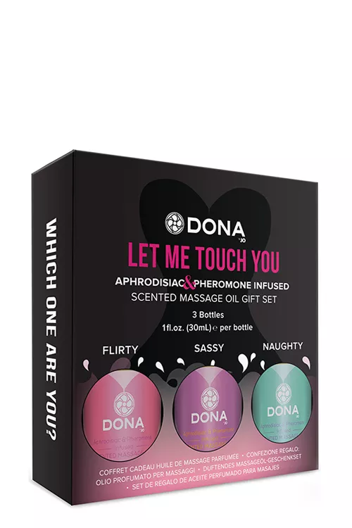 Dona let me touch you massage olie set