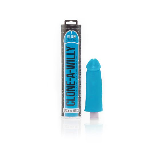 Image of Clone-A-Willy Glow-In-The-Dark Blue 