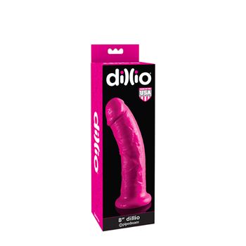 Dillio - Dildo met zuignap - 20 cm (Roze)