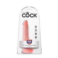 King Cock Realistische Dildo Met Scrotum king cock kopen in de aanbieding