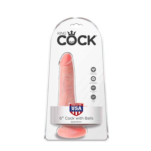 King Cock realistische dildo met scrotum
