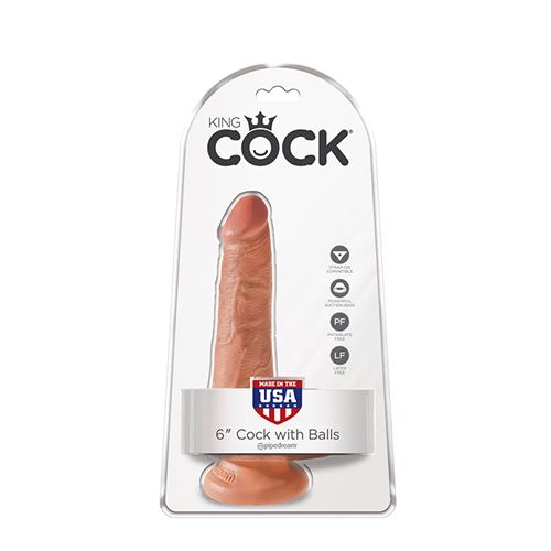 King Cock realistische dildo met scrotum