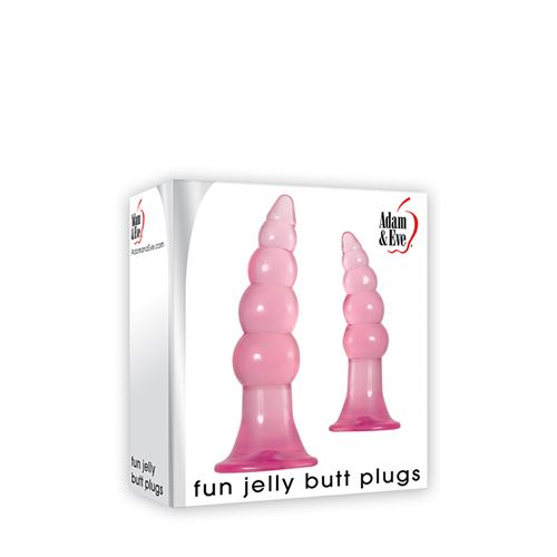 Adam & Eve - Fun Jelly Butt Plugs - Buttplugset - 2 stuks