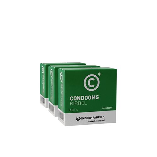 Condoomfabriek Ribbel condooms voordeelpakket 15st