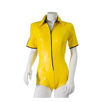 Datex bodysuit met rits (geel)