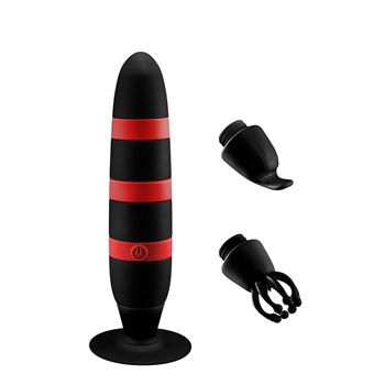 Breathless Orgasm Kit - Vibrator met zuignap en opzetstukken