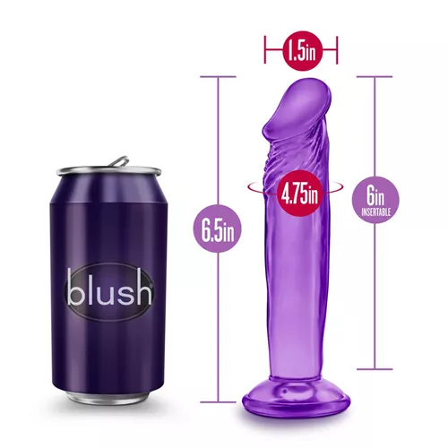 b-yours-sweet-n-small-6inch-dildo-purple