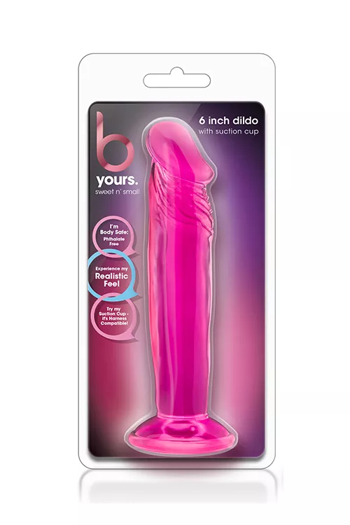 b-yours-sweet-n-small-6inch-dildo-pink