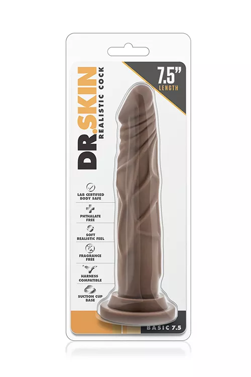 dr.-skin-realistic-cock-7.5-chocolate