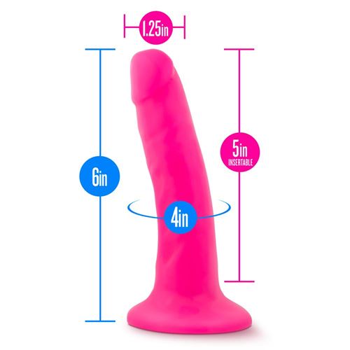 neo-6inch-dual-density-cock-neon-pink
