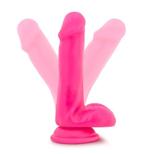 neo-6inch-dual-density-cock-neon-pink