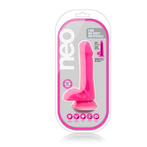 neo-6inch-dual-density-cock-neon-pink