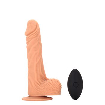 RealStuff roterende en vibrerende dildo met scrotum 