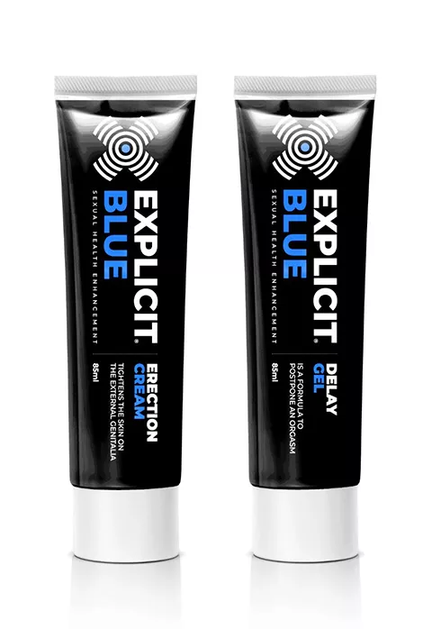 Explicit Blue erection creme + delay gel