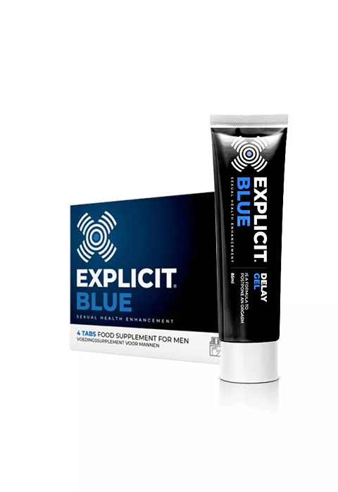 Explicit Blue pillen + delay gel