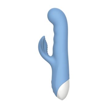 Stotende G-spot vibrator met gevleugelde clitorisstimulator Evolved