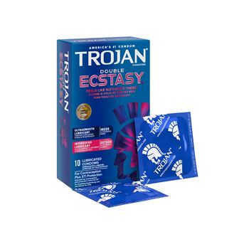 Trojan Double Ectasy Condooms - 10 stuks