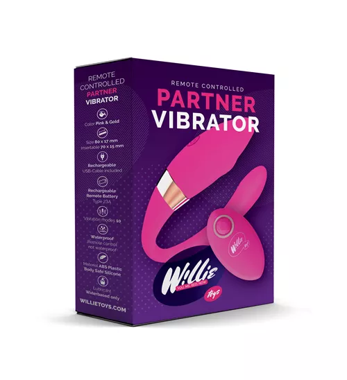 Willie Toys Partner Vibrator met Afstandsbediening