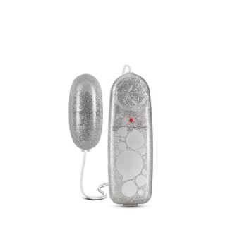 Mini vibrator met afstandsbediening glitters