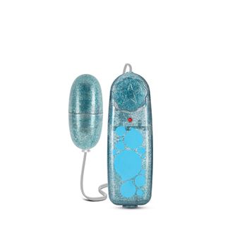 Mini vibrator met afstandsbediening glitters