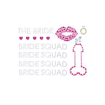 Bride Squad Body Jewels Sticker
