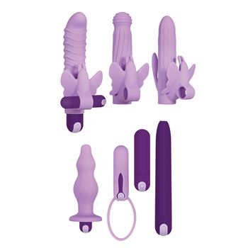 Lilac desires - Vibrator sleeve set - 7-delig