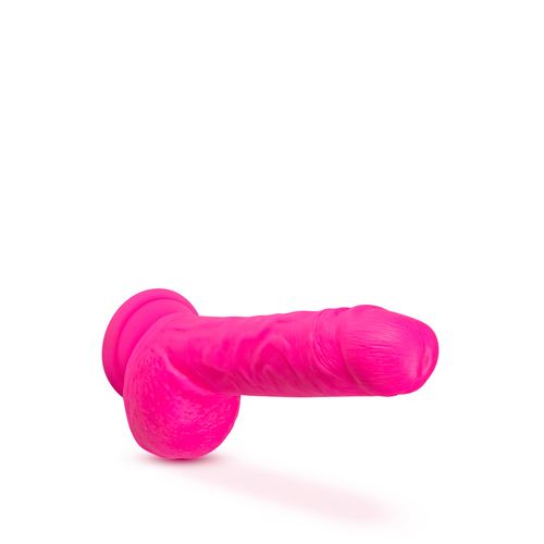 neo-elite-9-inch-cock-with-balls-neon-pink