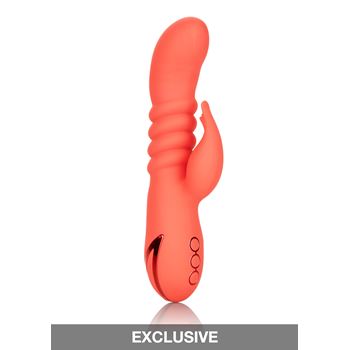 California Dreaming stotende rabbit vibrator oranje (Oranje)