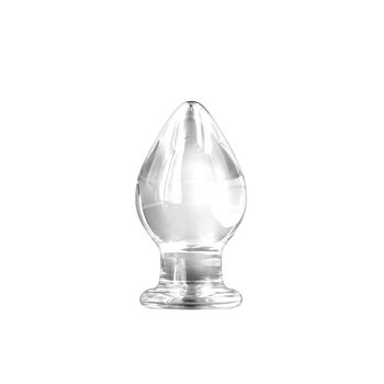 Renegade glazen anaalplug druppelvorm