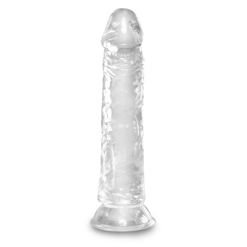 King Cock transparante dildo 20 cm met zuignap 
