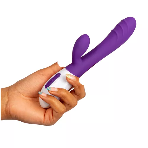 Willie Toys Duo Vibrator paars handfoto