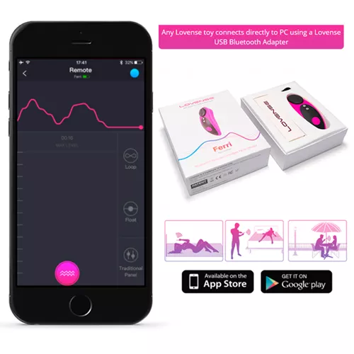 Lovense - Ferri Panty Vibrator Met Afstandsbediening gebruik app