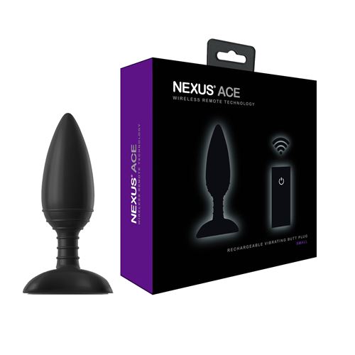 Nexus - Ace Remote Control Vibrating Butt Plug S met verpakking