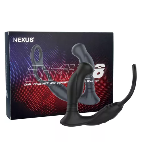Nexus - Simul8 Vibrating Dual Motor Anal Cock And Ball Toy verpakking