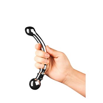 Le Wand Bow roestvrijstalen dubbele dildo