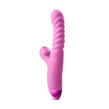 Luxe duo vibrator met pulserende clitorisstimulator Nova