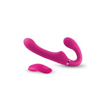 ShiShi Midnight Rider strapless strap-on (Roze)