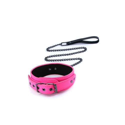 electra-collar-leash-pink