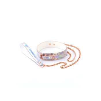 Holografische halsband met ketting
