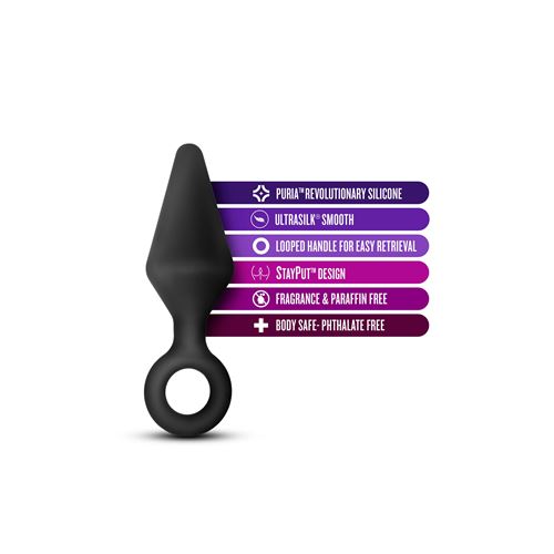 anal-adventures-platinum-silicone-loop-plug-medium-black