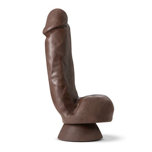 dr.-skin-plus-8-inch-thick-poseable-dildo-with-squeezable-balls-chocolate