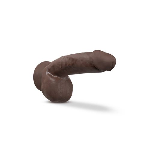 dr.-skin-plus-8-inch-thick-poseable-dildo-with-squeezable-balls-chocolate