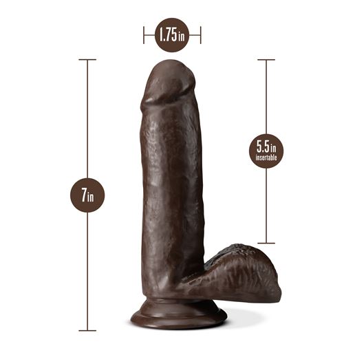 dr.-skin-plus-7-inch-posable-dildo-with-balls-chocolate