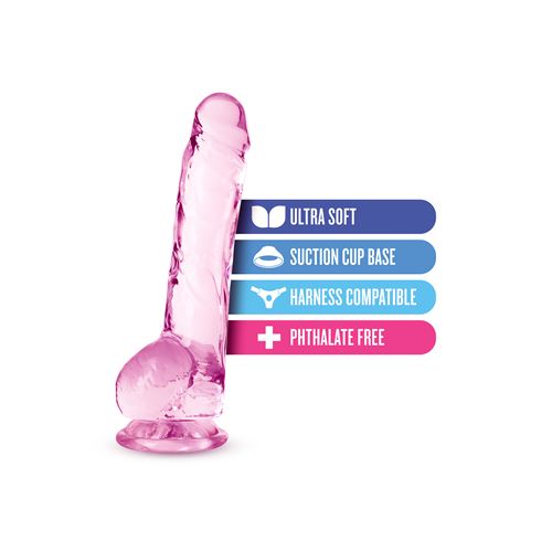 naturally-yours-8crystalline-dildo-rose