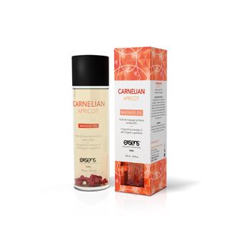 Exsens - Organische massageolie Abrikoos met Carneool (100 ml)