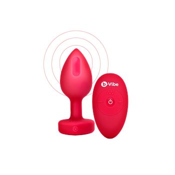 Vibrating Heart - Vibrerende anaalplug met afstandsbediening - M/L